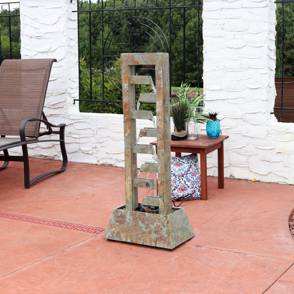 Williston Idlewood Slate Stacked Freestanding Garden Water